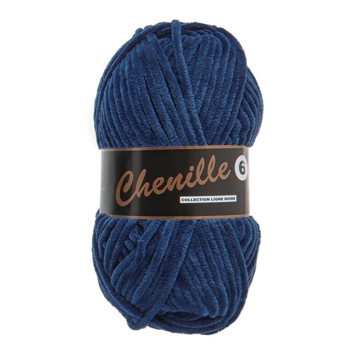 Chenille 6, mørkeblå, 100 g, nr. 890