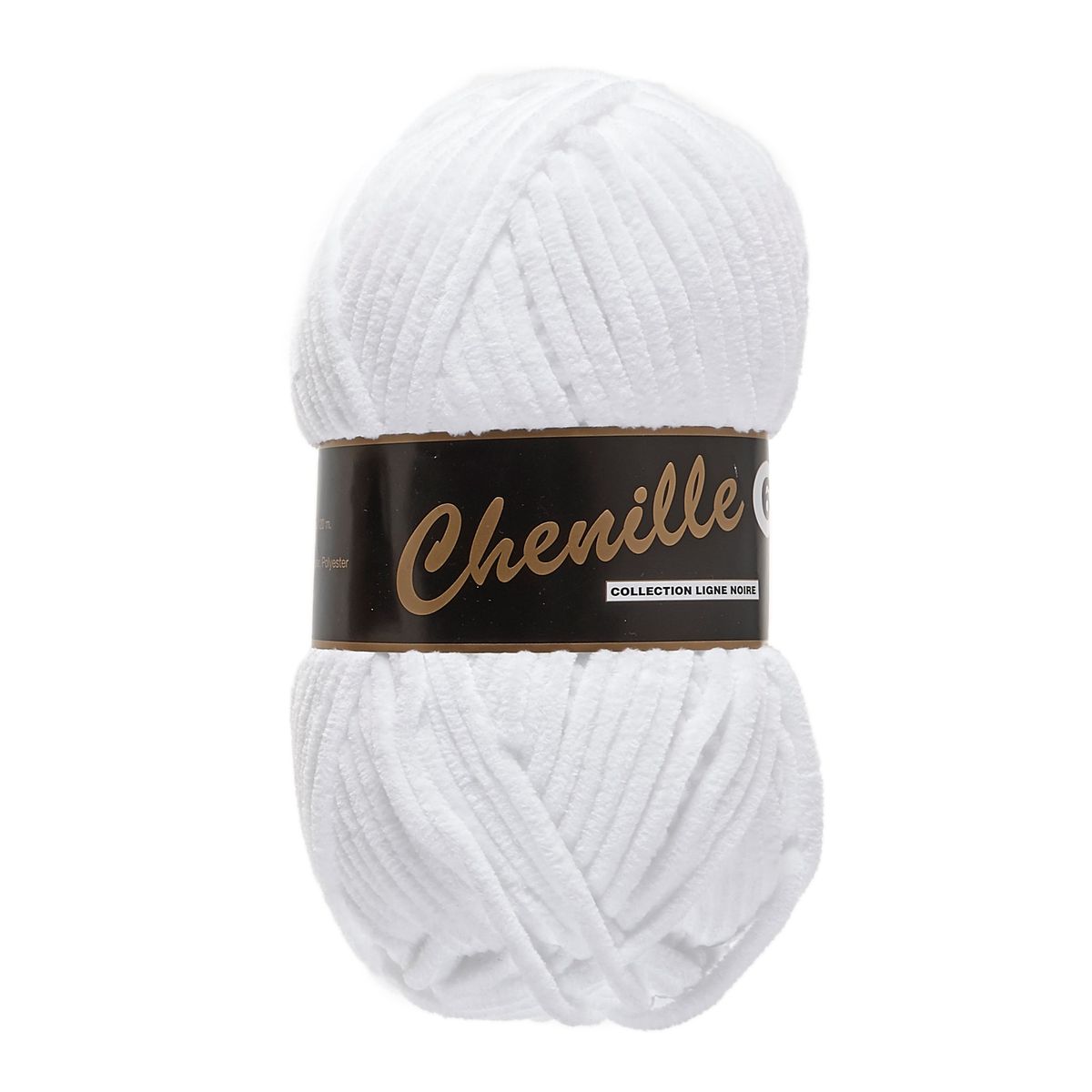 Chenille 6, hvid, 100 g, nr. 5