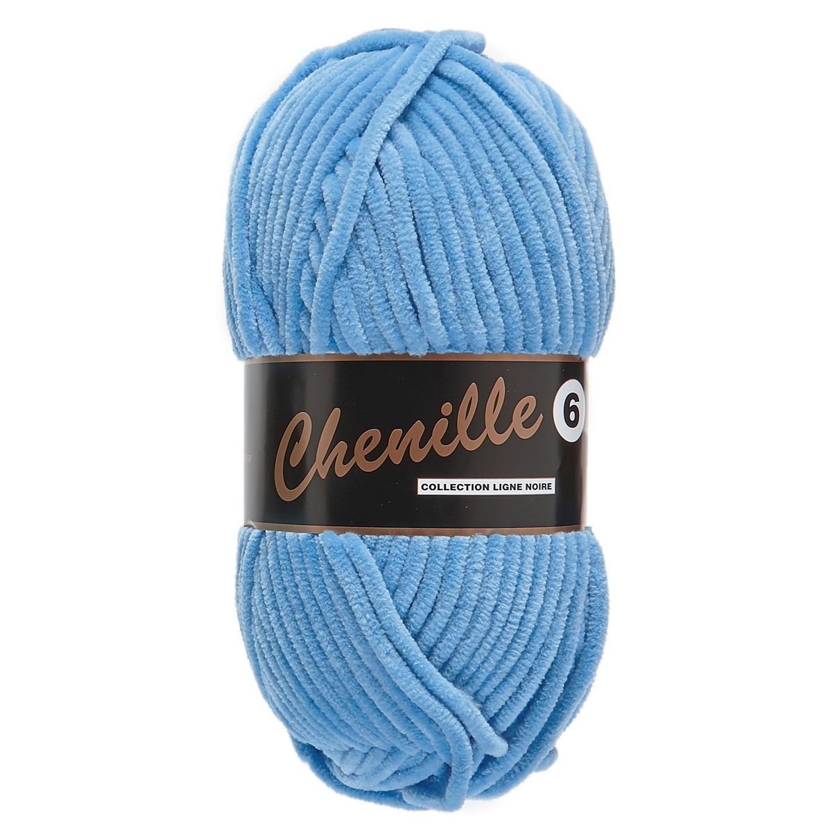 Chenille 6, lyseblå, 100 g, nr. 40