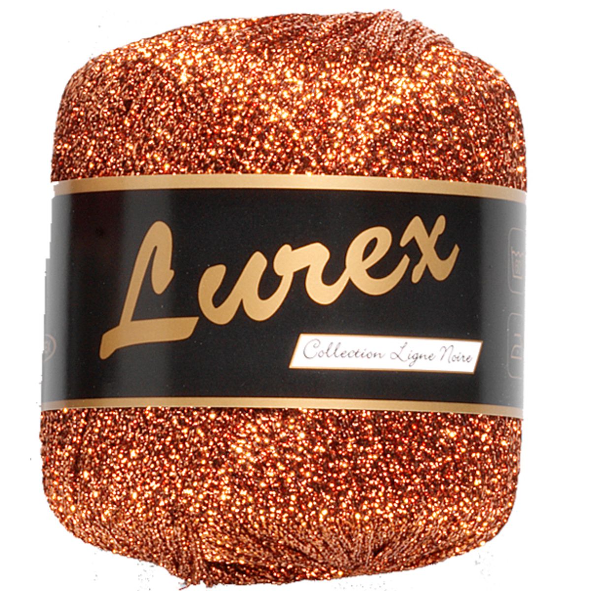 Lurex glimmergarn, kobber, 25 g, nr. 14