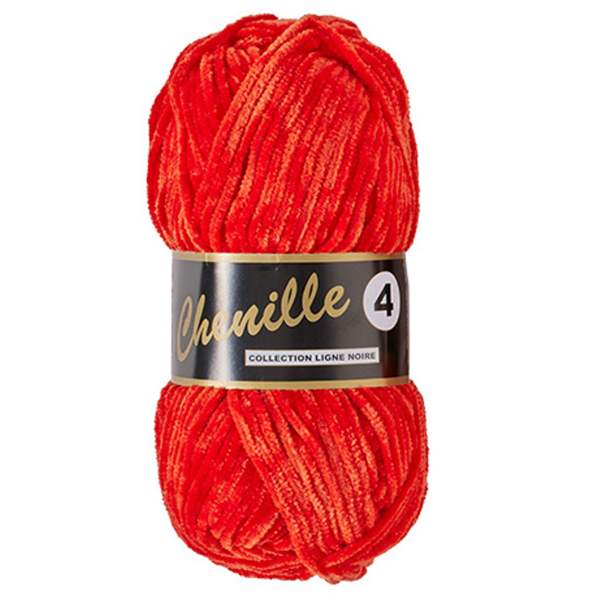 Chenille 4, retro rød, 50 g, nr. 44