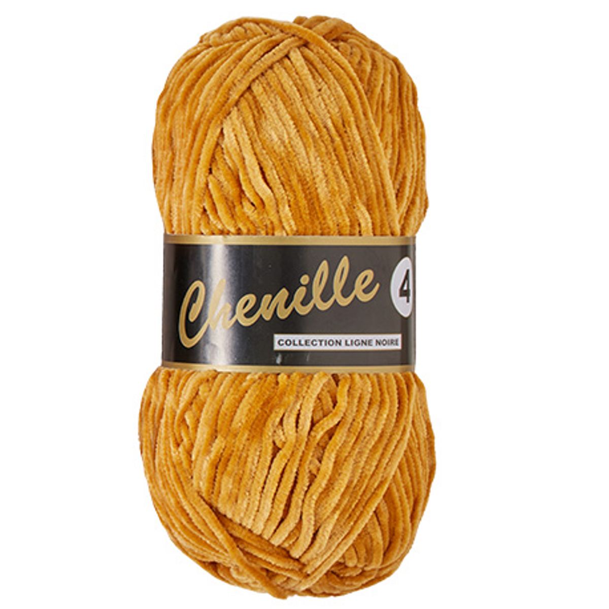 Chenille 4, karry gul, 50 g, nr. 350