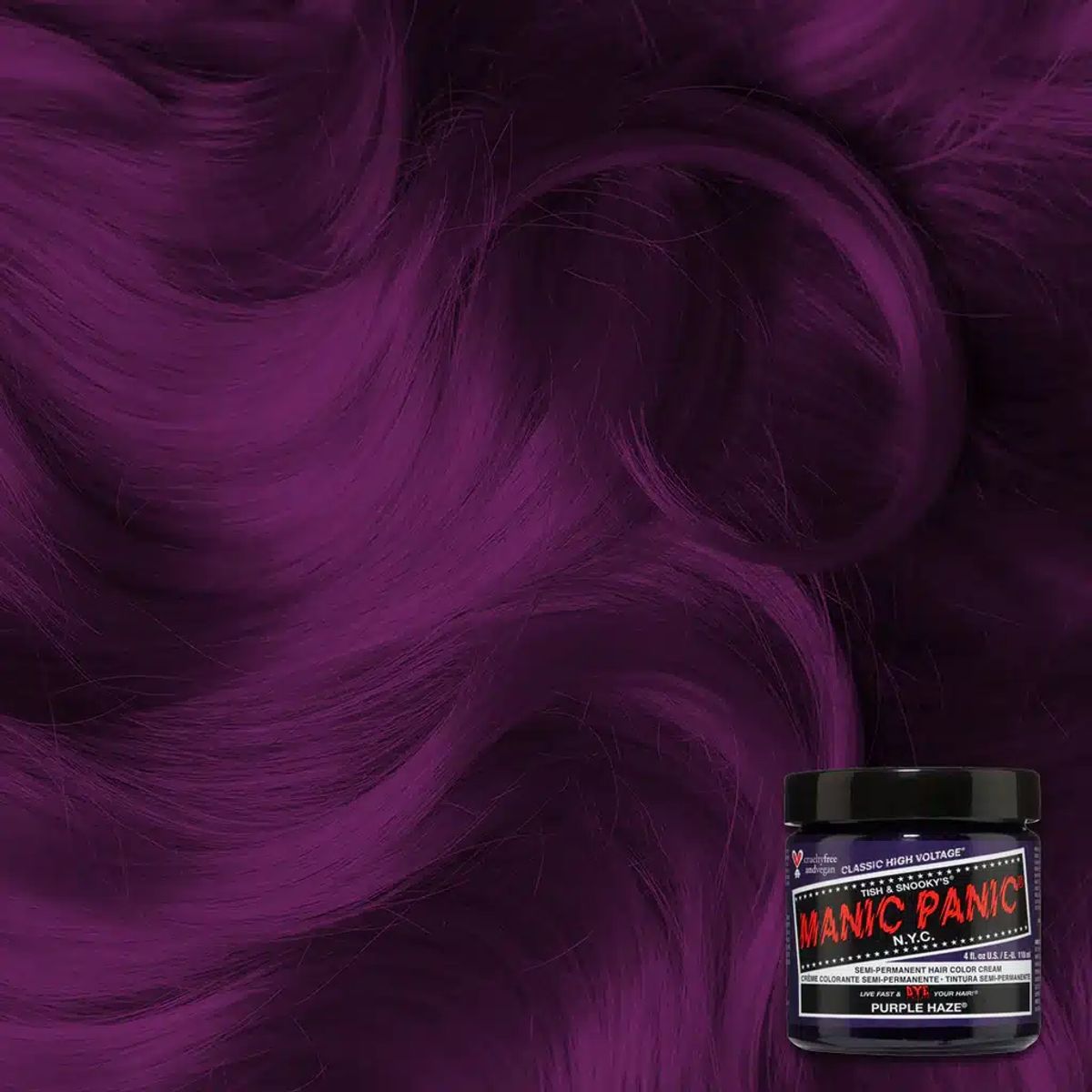 Manic Panic Semi-Permanent Hårfarve Purple Haze 118ML