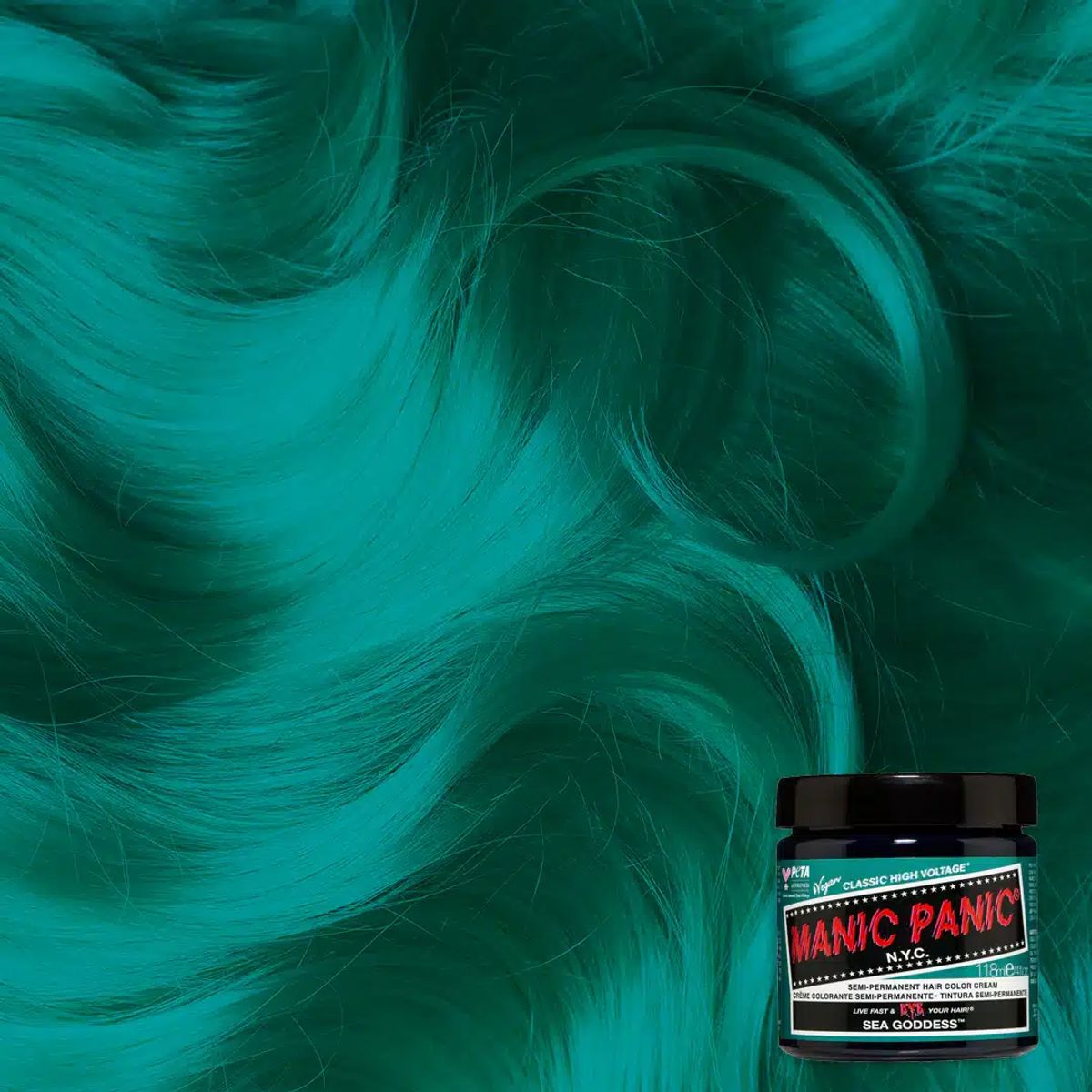 Manic Panic Semi-Permanent Hårfarve Sea Goddess 118ML