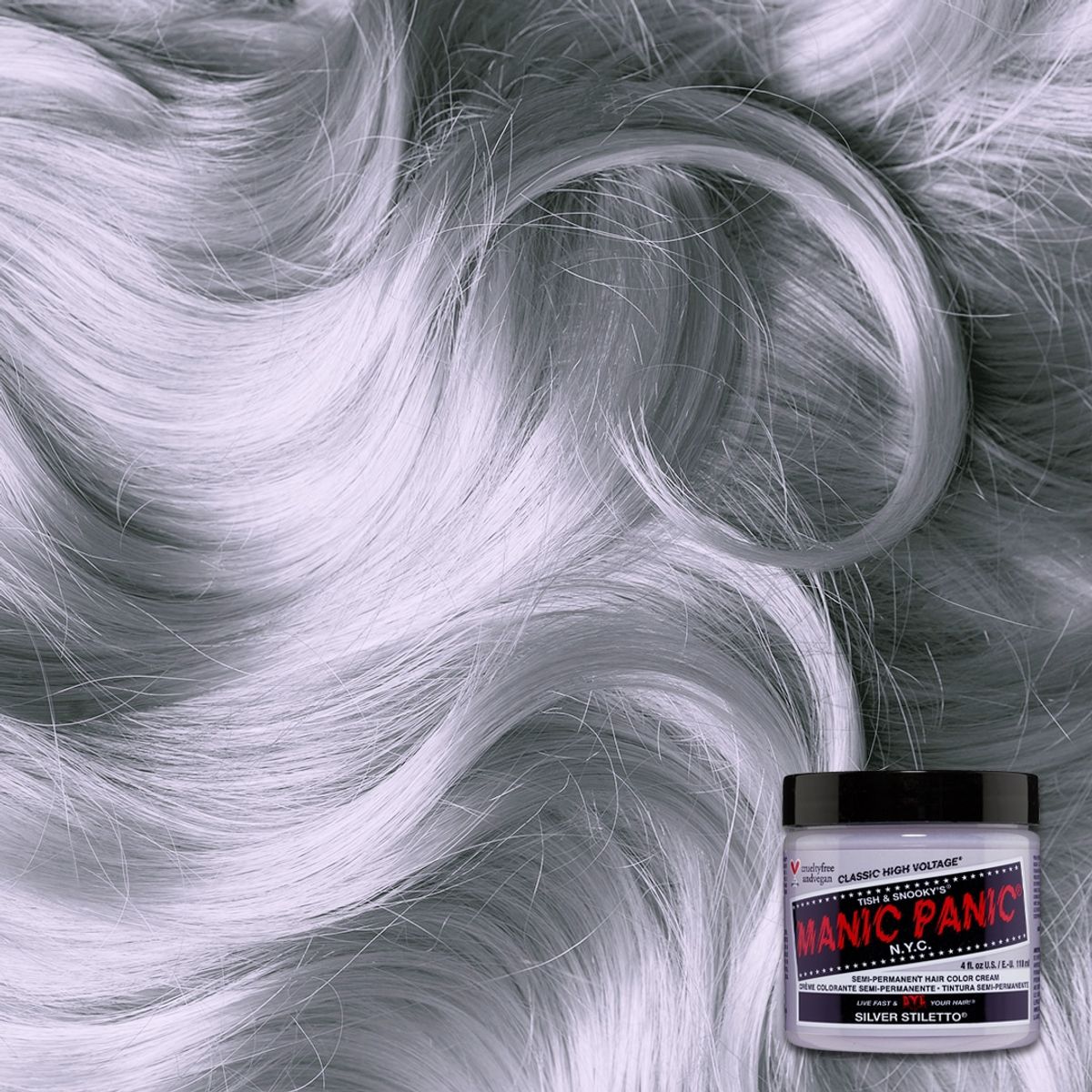 Manic Panic Semi-Permanent Hårfarve SILVER STILLETTO 118ML