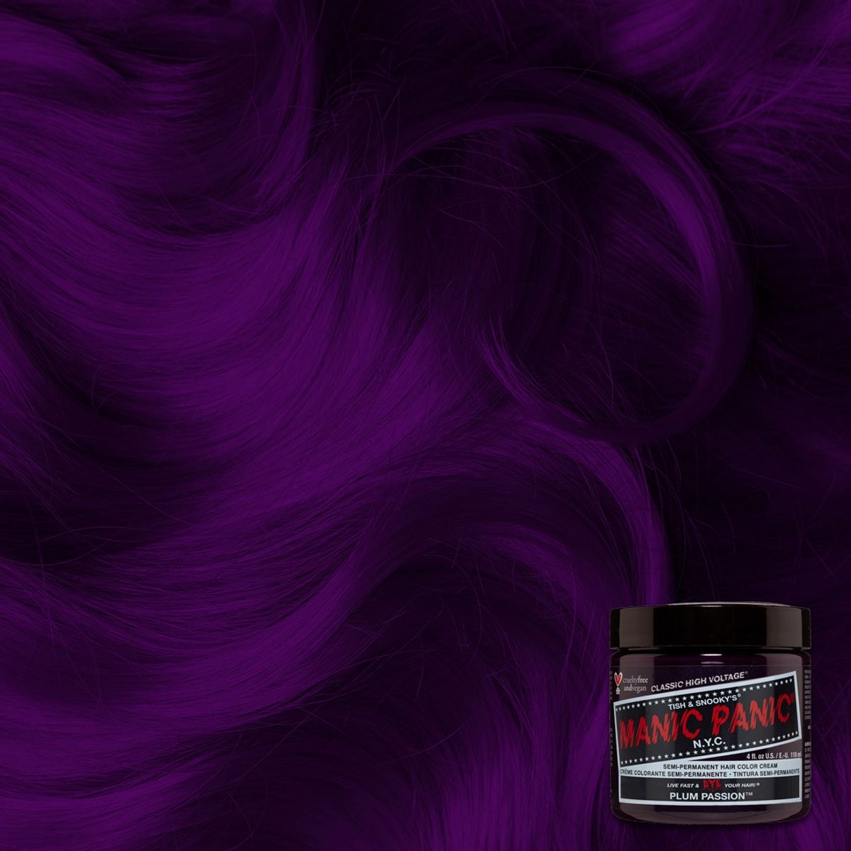 Manic Panic Semi-Permanent Hårfarve PLUM PASSION 118ML