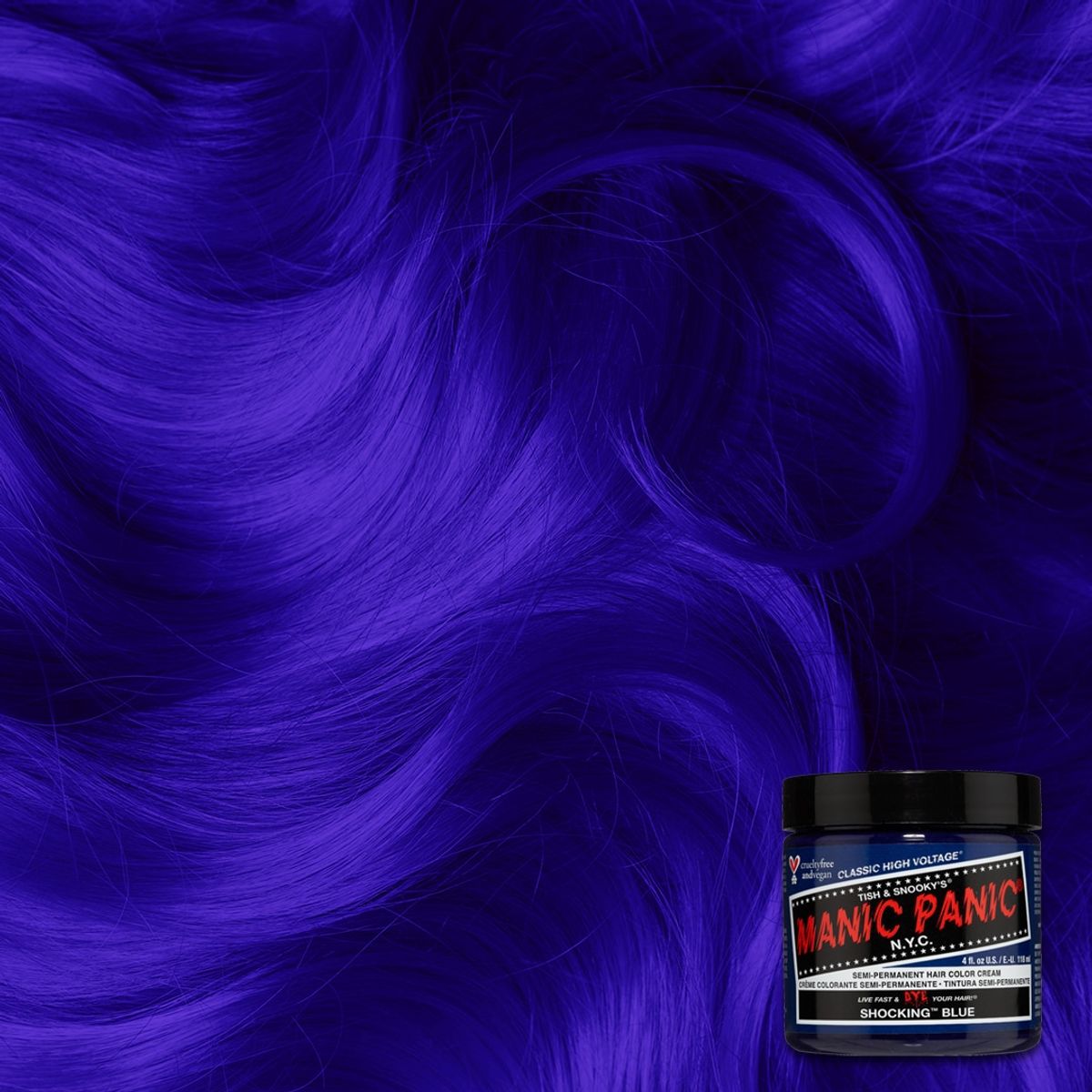 Manic Panic Semi-Permanent Hårfarve SHOCKING BLUE 118ML