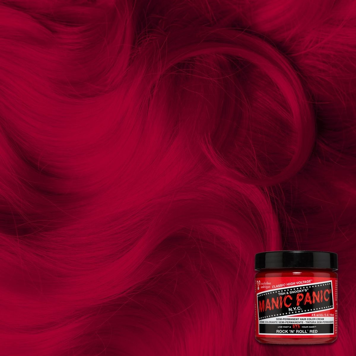 Manic Panic Semi-Permanent Hårfarve ROCK 'N' ROLL RED 118ML