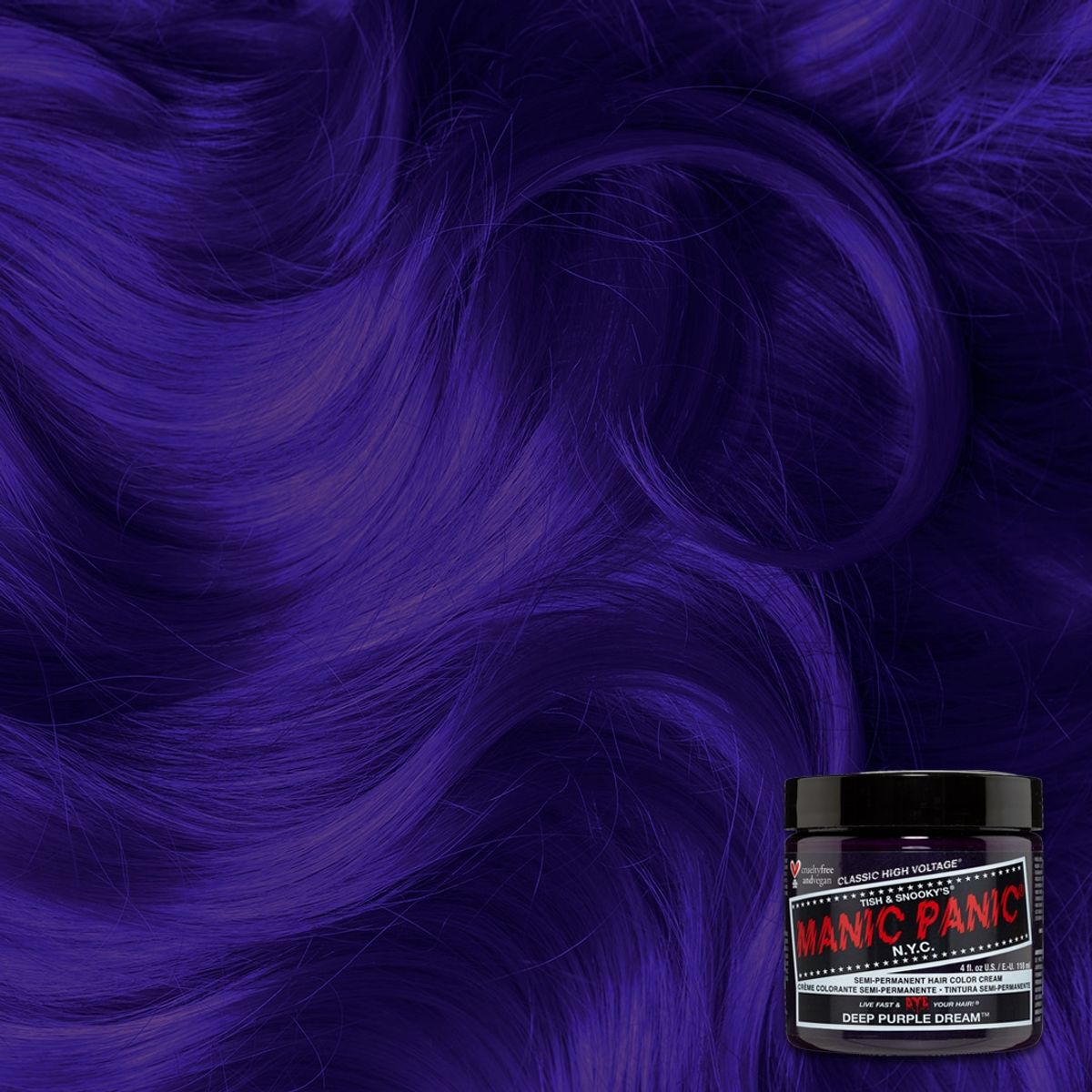 Manic Panic Semi-Permanent Hårfarve DEEP PURPLE DREAM 118ML