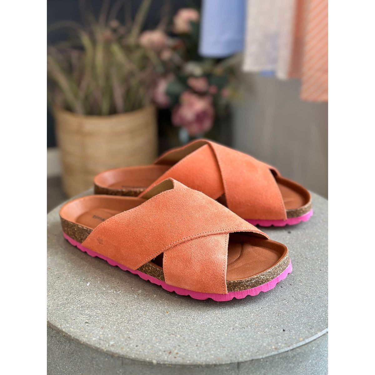 Tim & Simonsen Sandal Suede, Annet IRIS- Coral - Fuxia 42