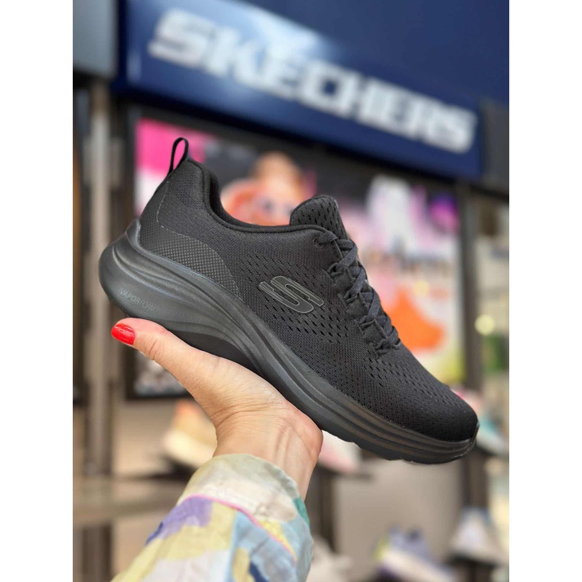 Skechers Sneakers, Vapor Foam - Fresh Trend - Black 40