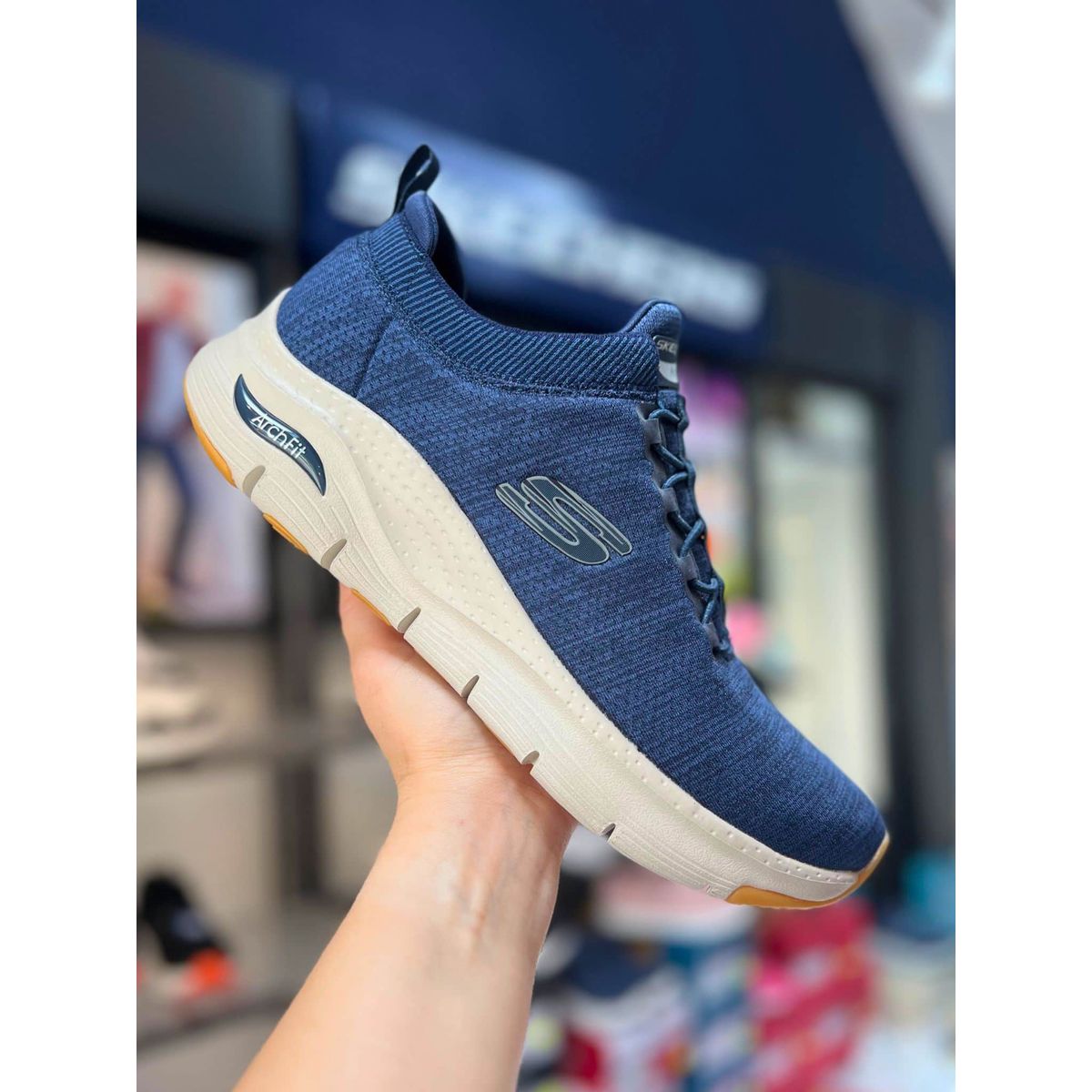 Skechers, Sneakers - Arch Fit - Waveport - Navy 47,5