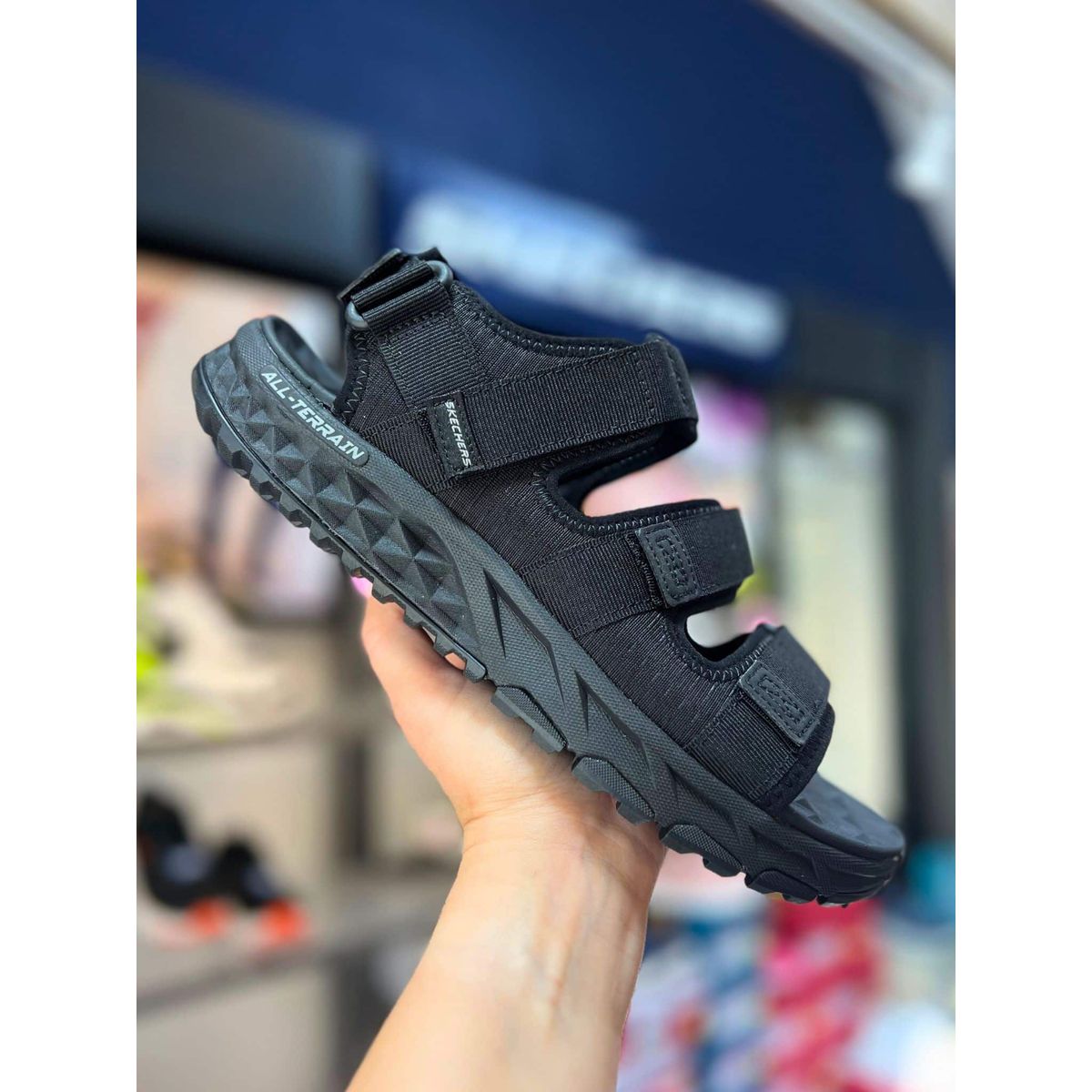 Skechers, Herre Sandal, Escape Plan Trail - Black 47,5