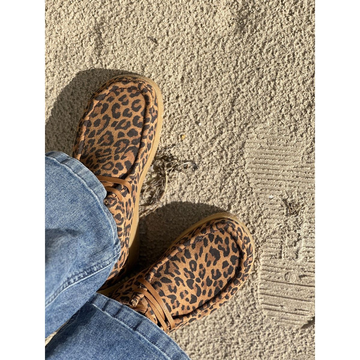 Nature, Alba Sko Suede Print - Leopard 37