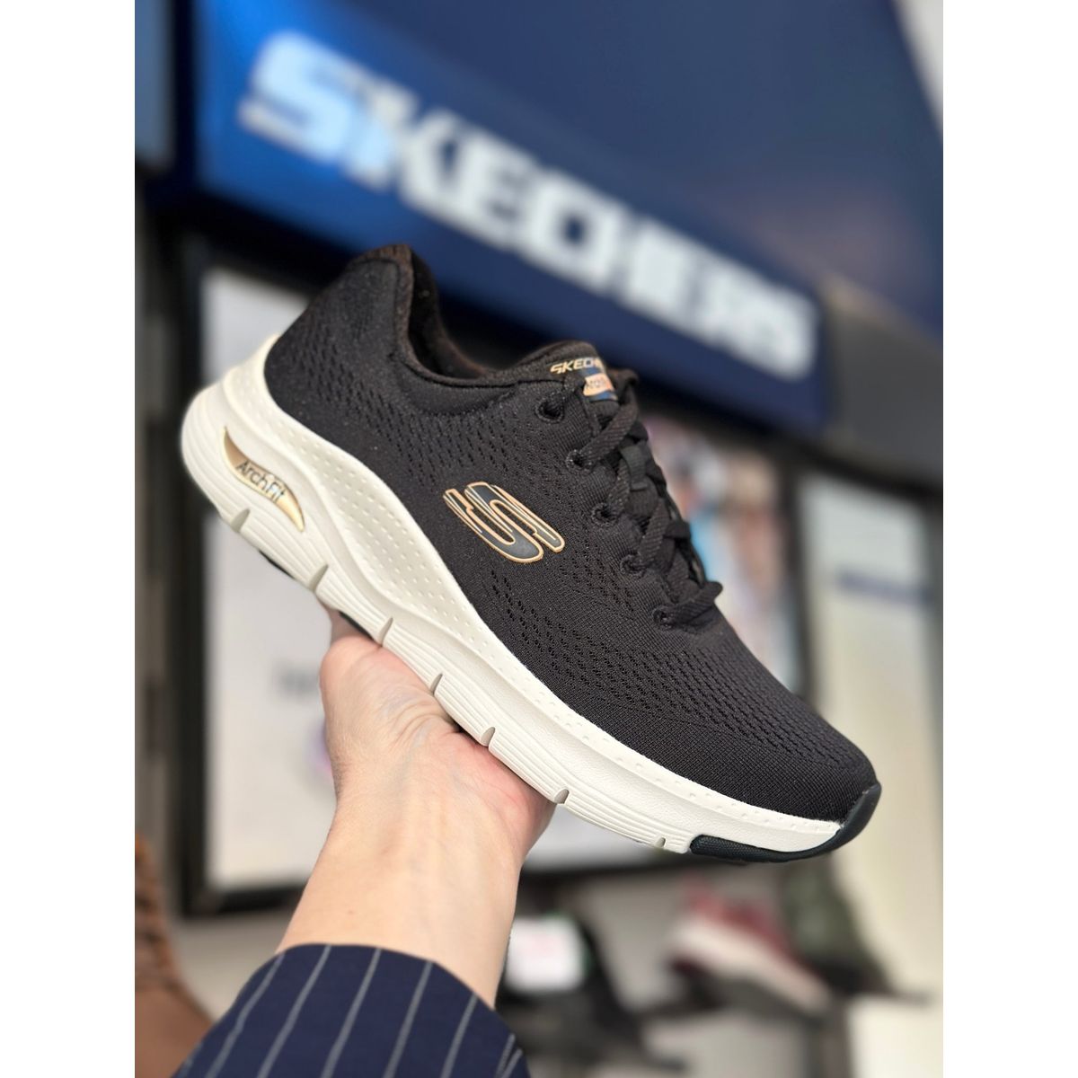 SKECHERS, Dame, Arch Fit - Big Appeal - Black/Rose Gold 40