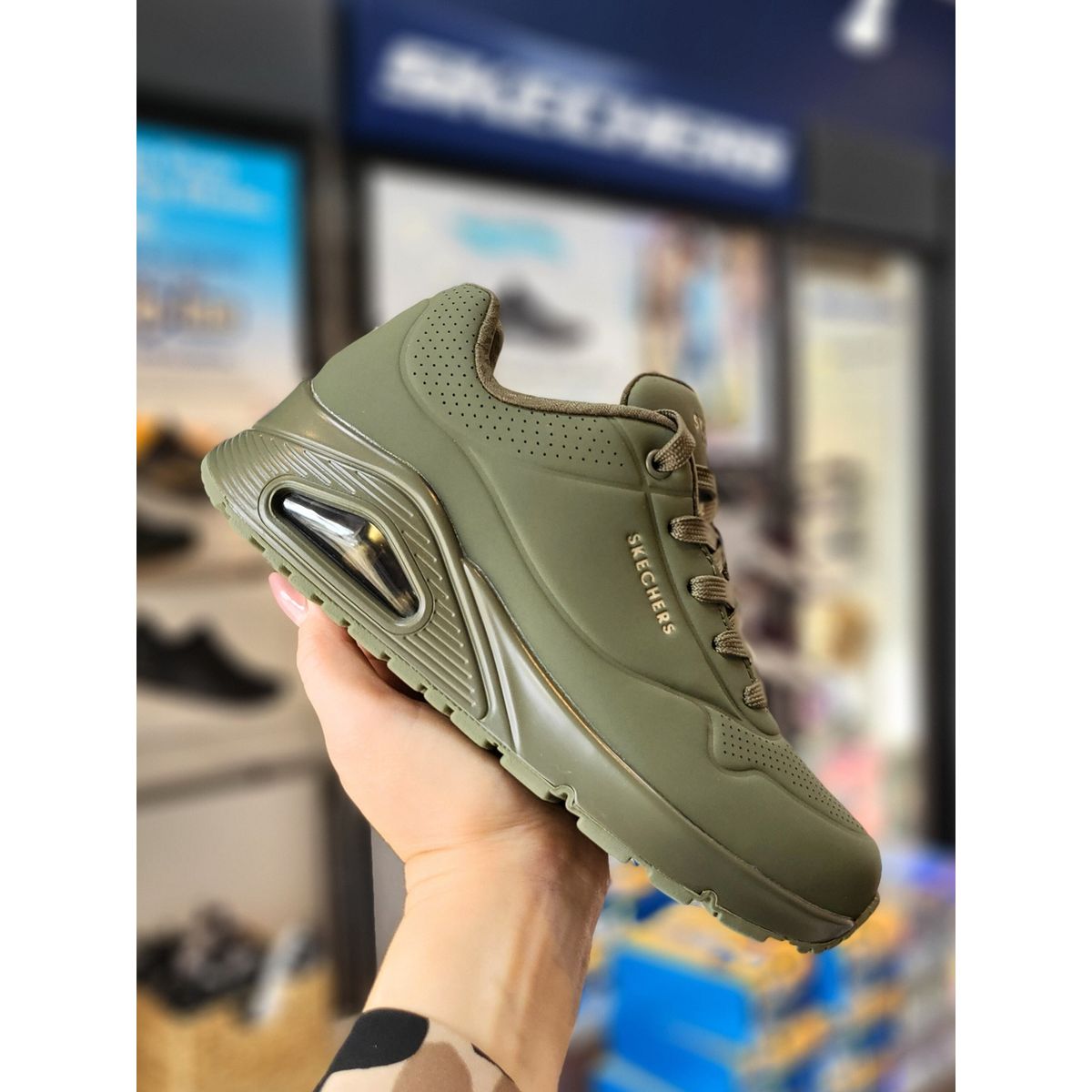 SKECHERS - Uno - Stand On Air - Olive 39