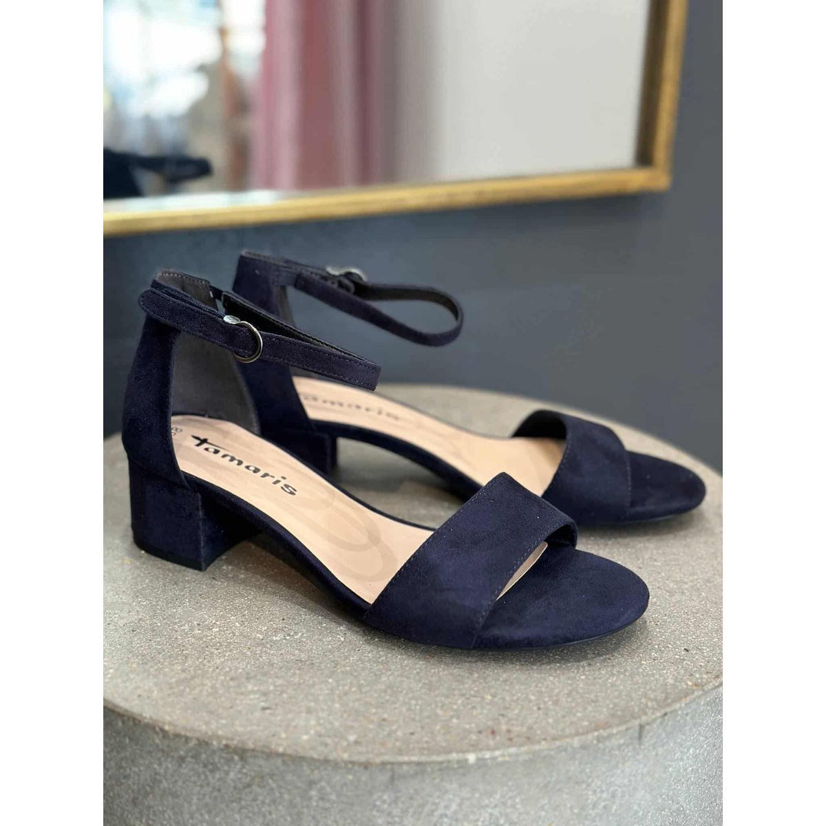 Tamaris Sandal med hæl-Navy 38