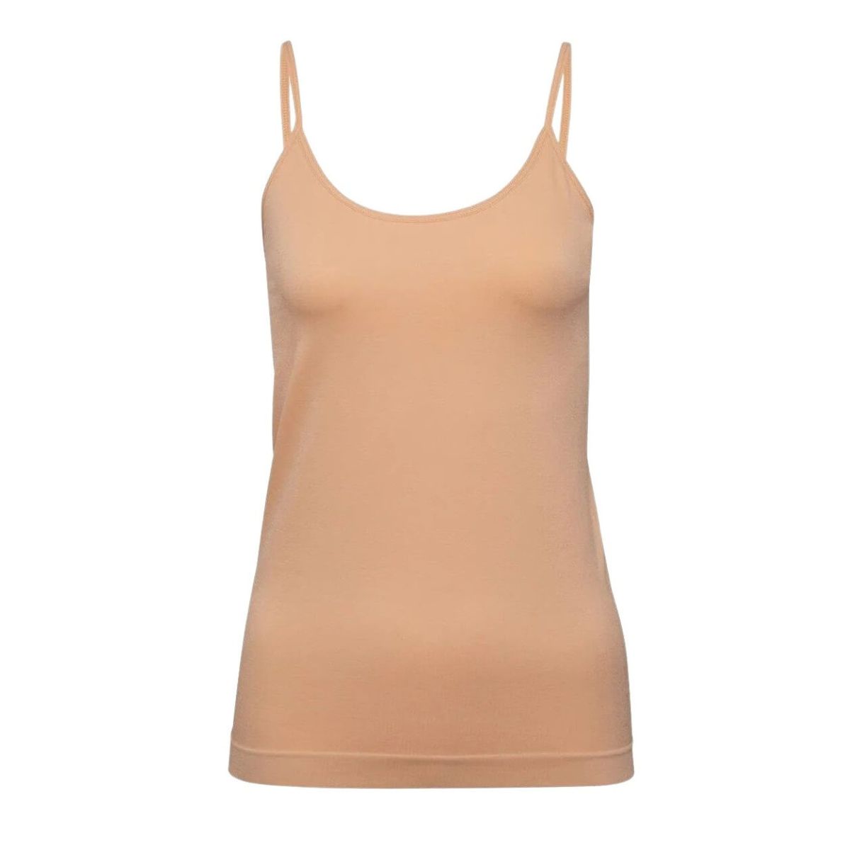 Decoy top med smalle stropper, nude, str. small