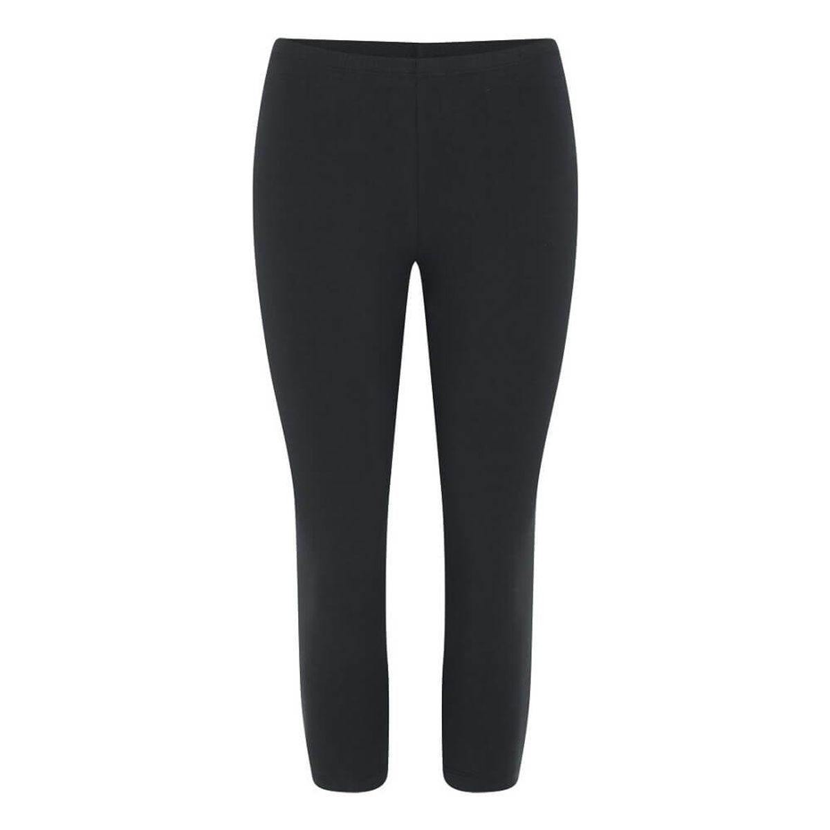 Decoy capri bomuld leggings (3/4 længde) sort str. 2XL