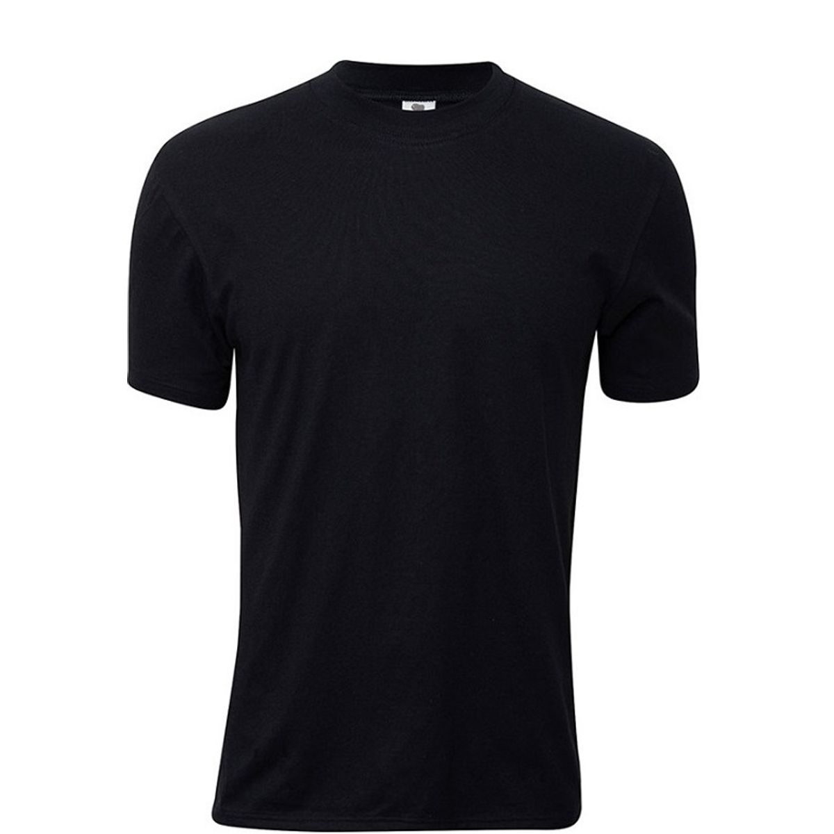 Sort Dovre T-Shirt Med Rund Hals - Str. 2XL