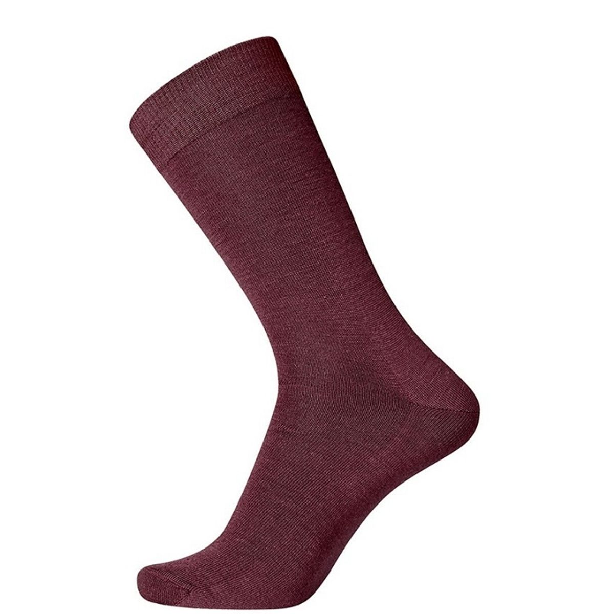 Mørkerøde Egtved Twin Sock Uldstrømper Str. 45-48