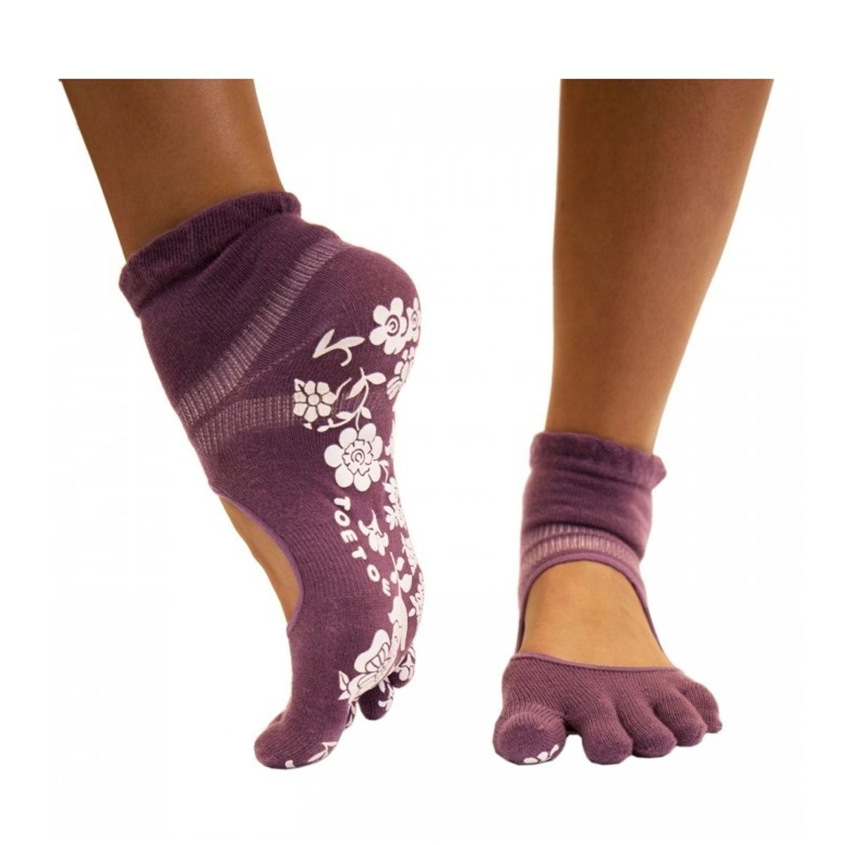 Lilla Yoga & Pilates Anti-Slip Tåstrømper Str. 39-43