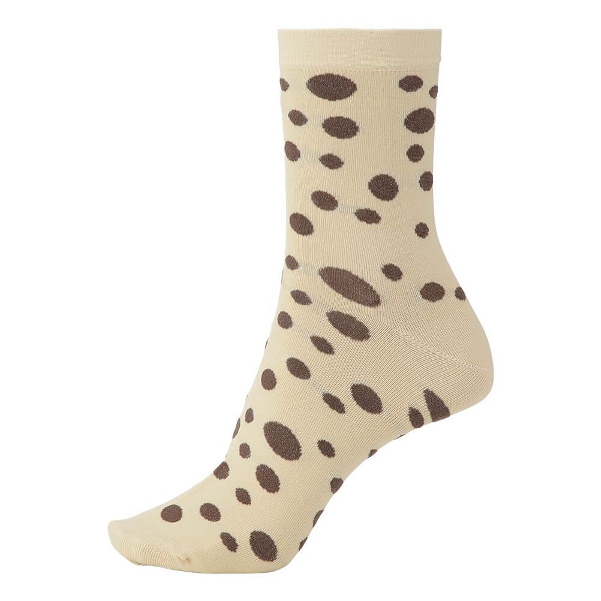 Socks CPH Damestrømpe - Dots Beige-35-38