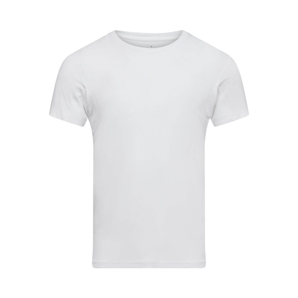 Svedblokerende bambus T-shirt med O-hals fra JBS, Hvid str. 3XL