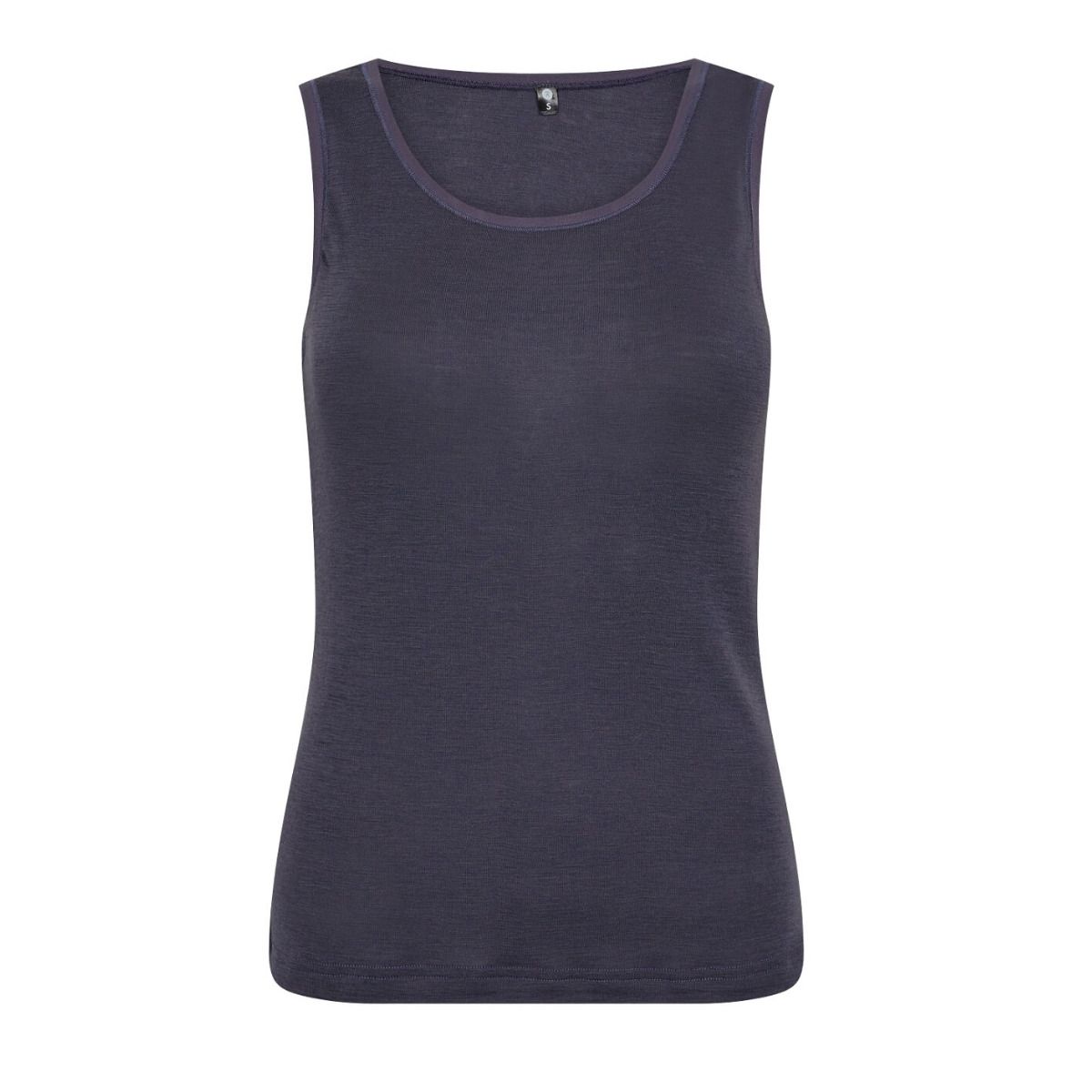 Tank top i 100% uld til kvinder, grå, str. medium