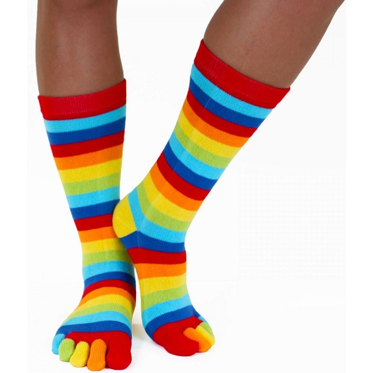 Tåsokker, ToeToe Essential Mid-Calf Rainbow