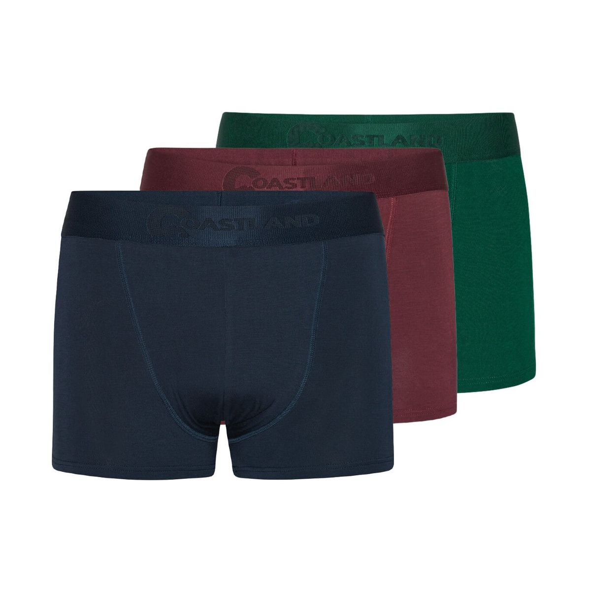 3-pak Coastland bambus boxershorts, multifarvet, str. large