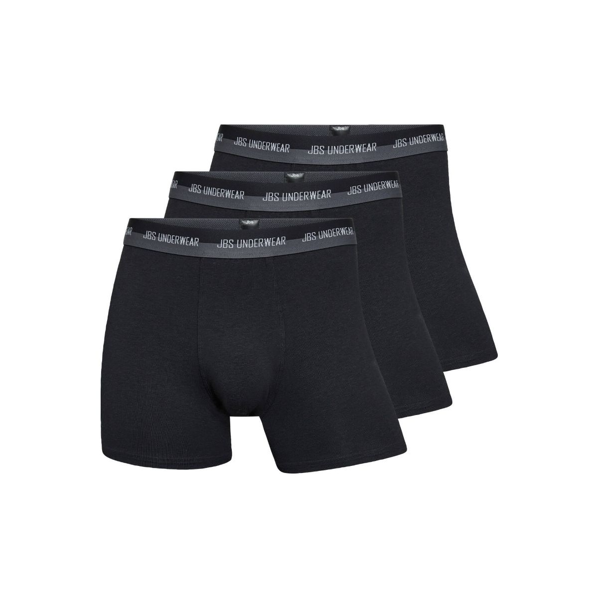 3-pak hamp & bomulds boxershorts fra JBS, Sort str. S