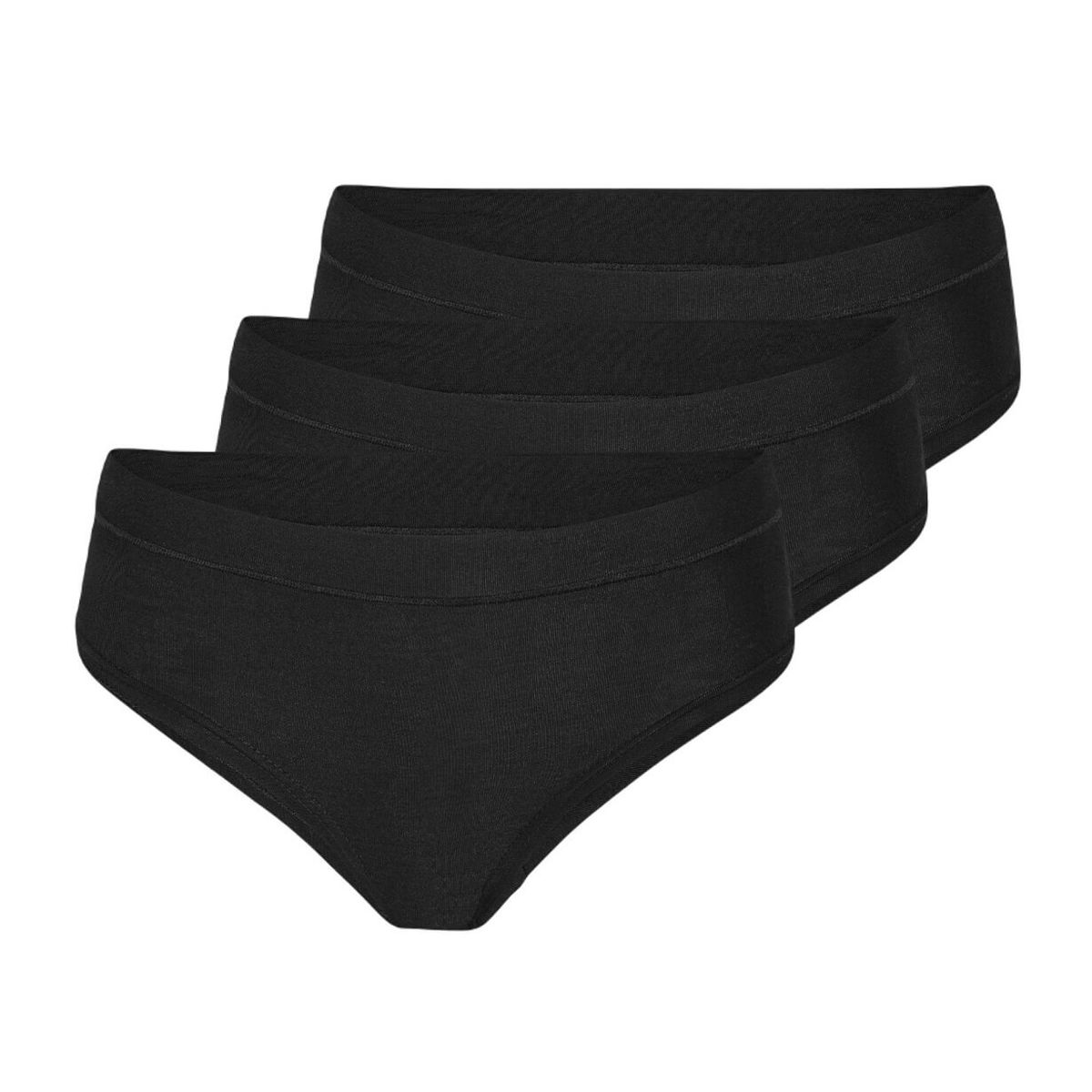 3-pak bambus brief trusser, sort, str. medium