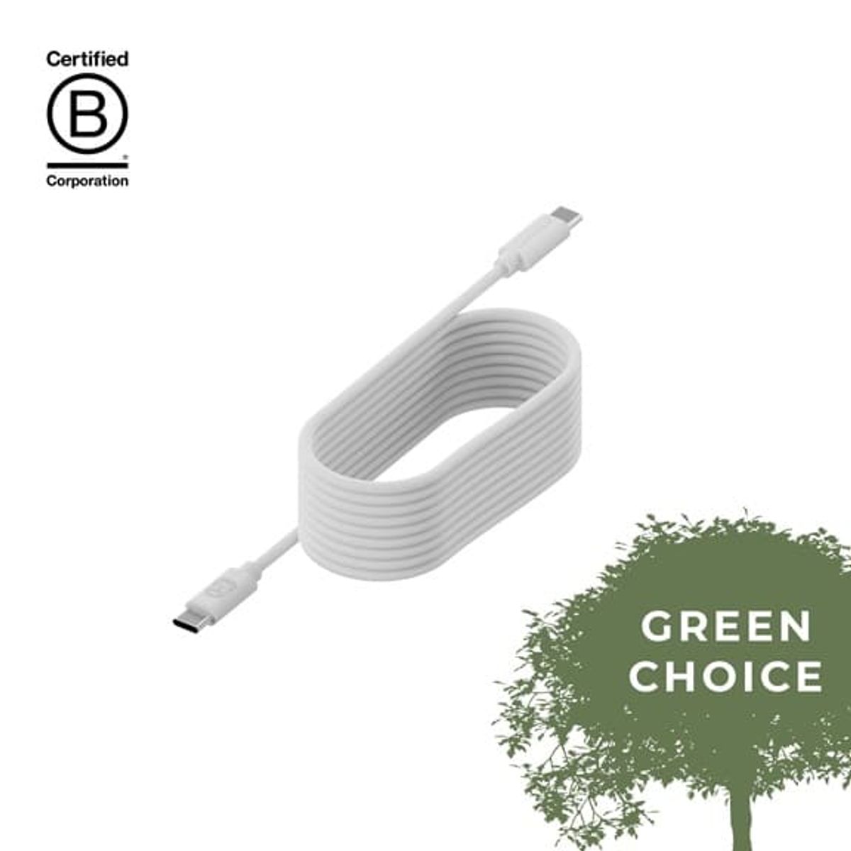 UPSTRÖM CIRKULÄR 100W opladningskabel usb-c til usb-c 1,2m