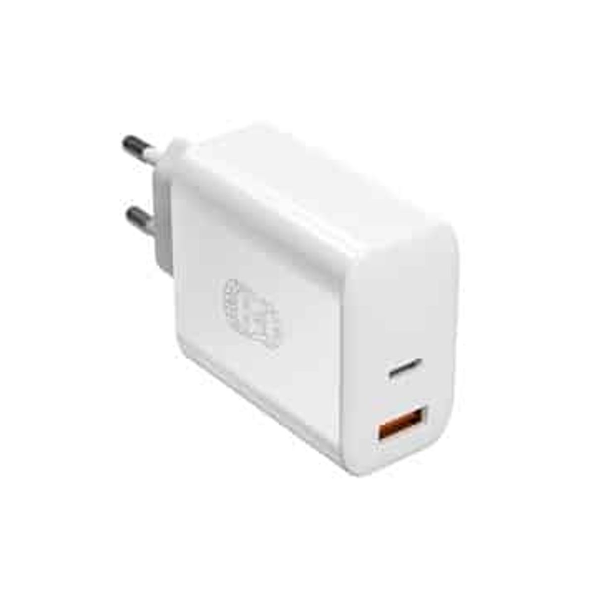 UPSTRÖM CIRKULÄR 65W Super oplader med Usb-A og Usb-C yderskal af 100% genbrugsplast