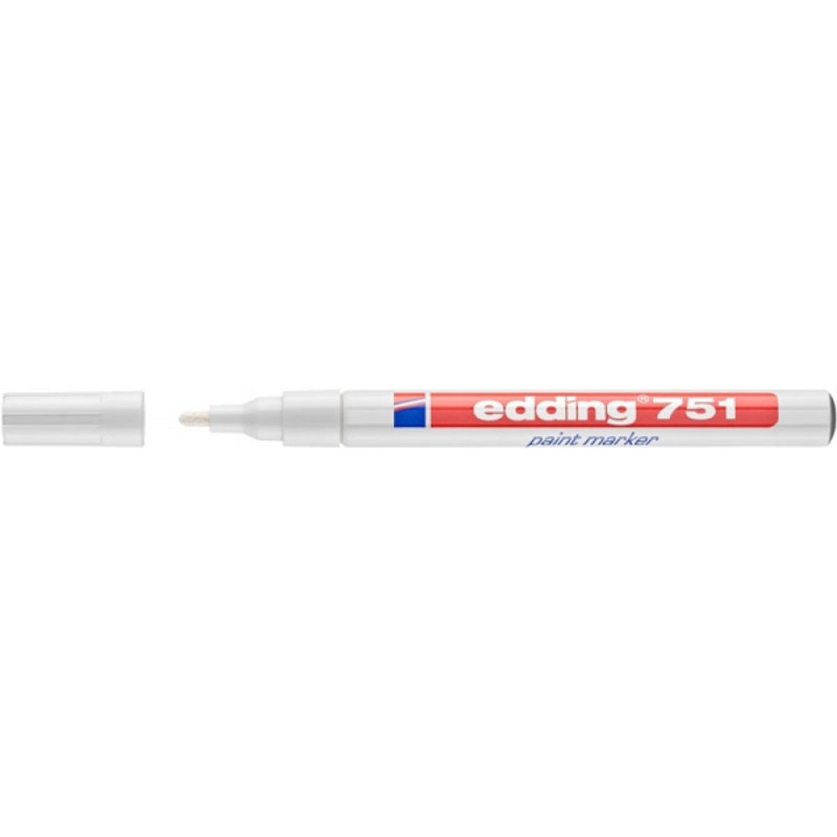 EDDING Marker paint e-751, 1-2mm, hvid, 10 stk.