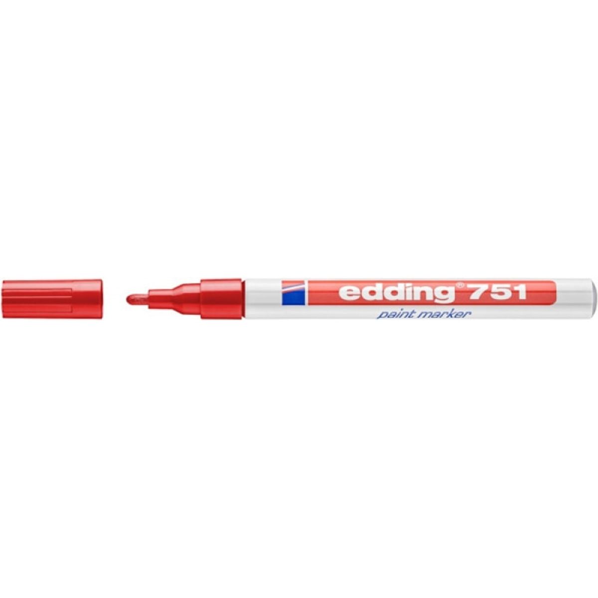 Edding marker paint e-751, 1-2mm, rød, 10 stk.