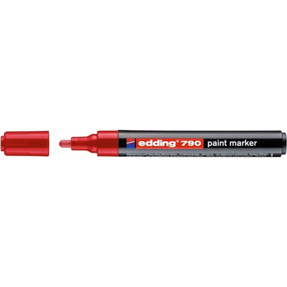 Marker paint e-790 EDDING, 2-3mm, rød, 10 stk.