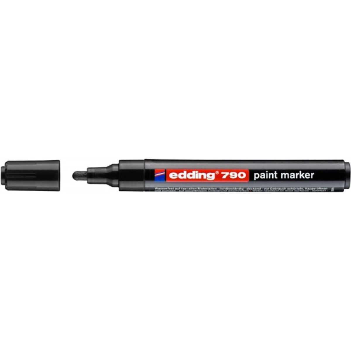 Marker paint e-790 EDDING, 2-3mm, sort, 10 stk.