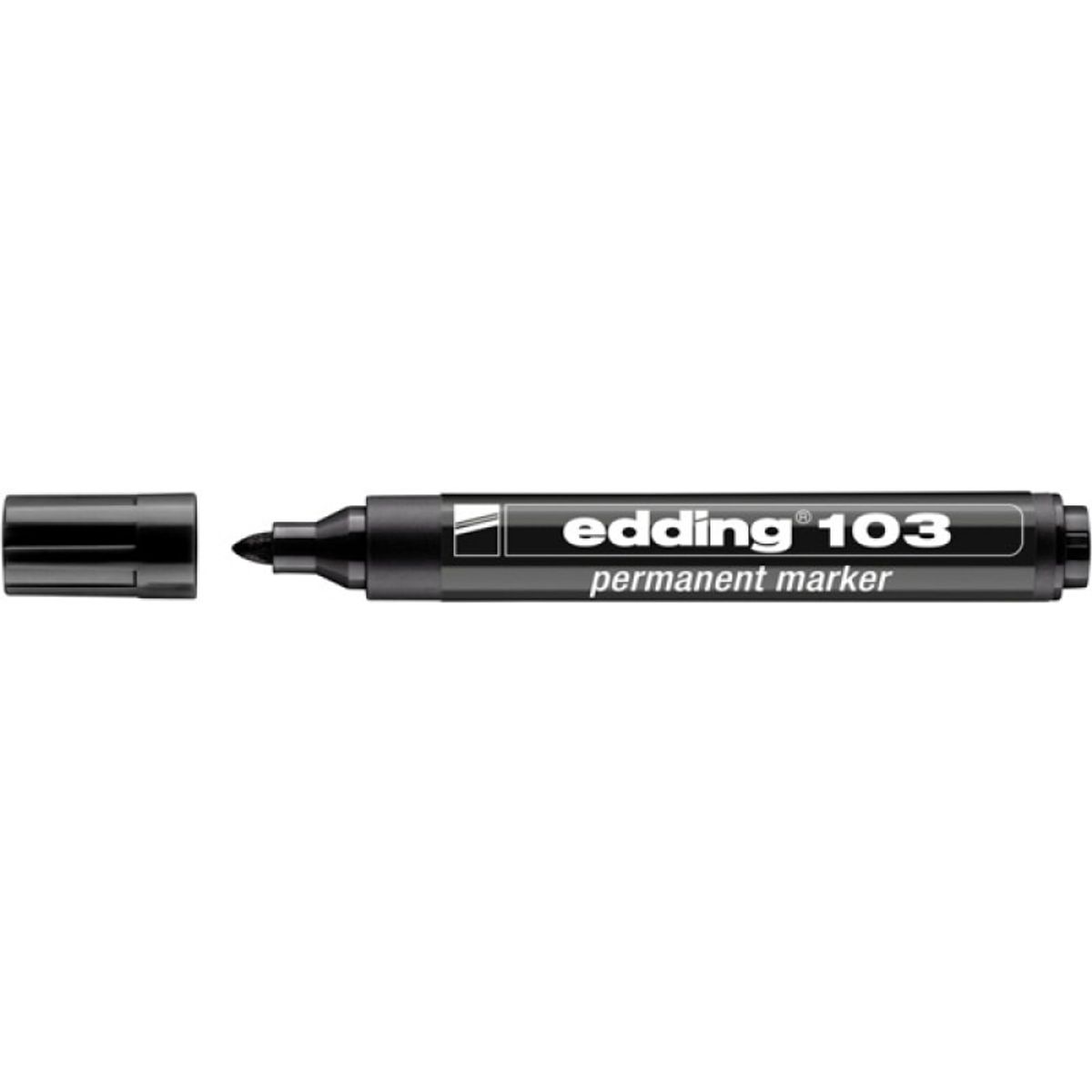 Permanent marker EDDING e-103, 1,5-3mm, sort, 10 stk.