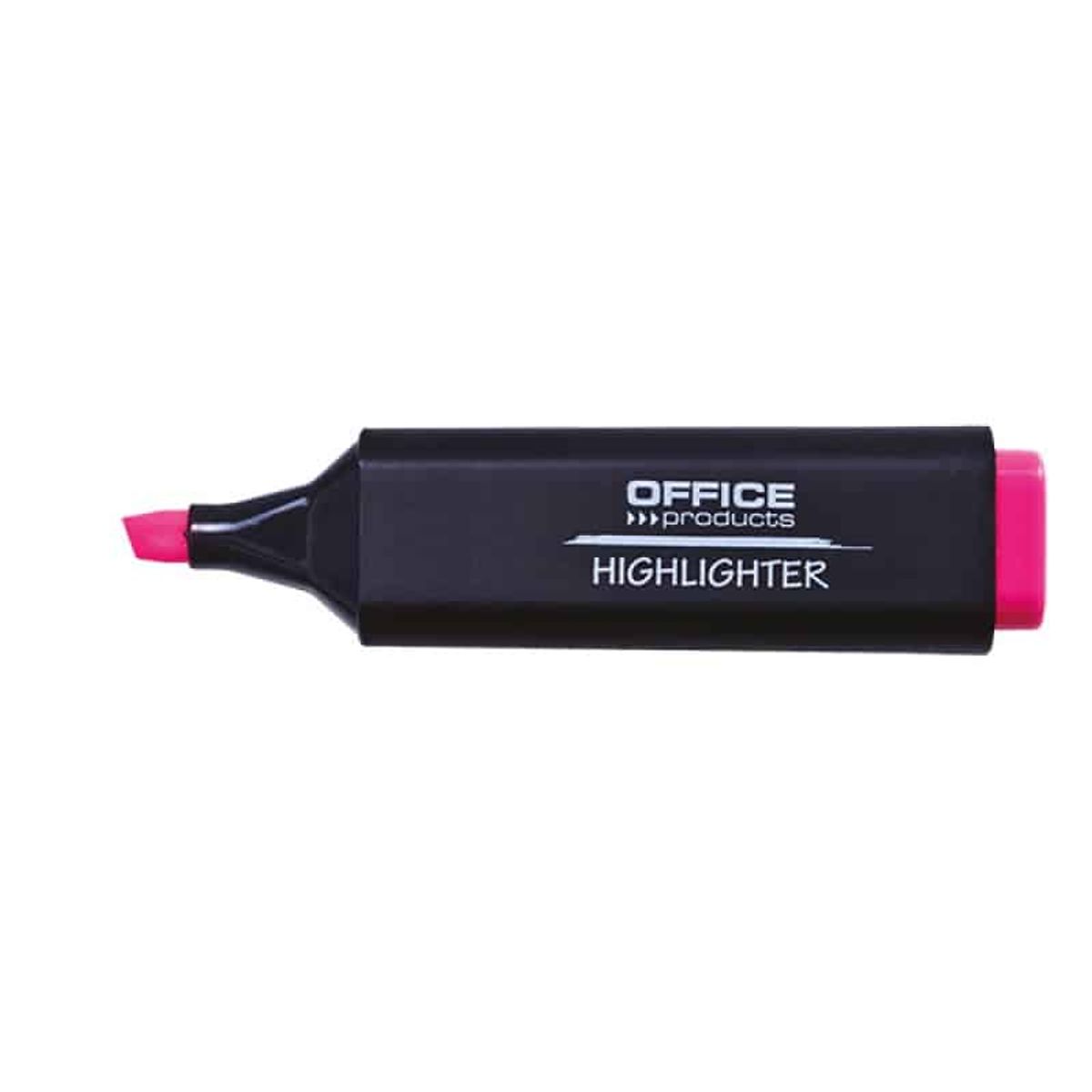 Fluorescerende overstregningstusch OFFICE PRODUCTS, 1-5mm (streg), vedhæng, pink.