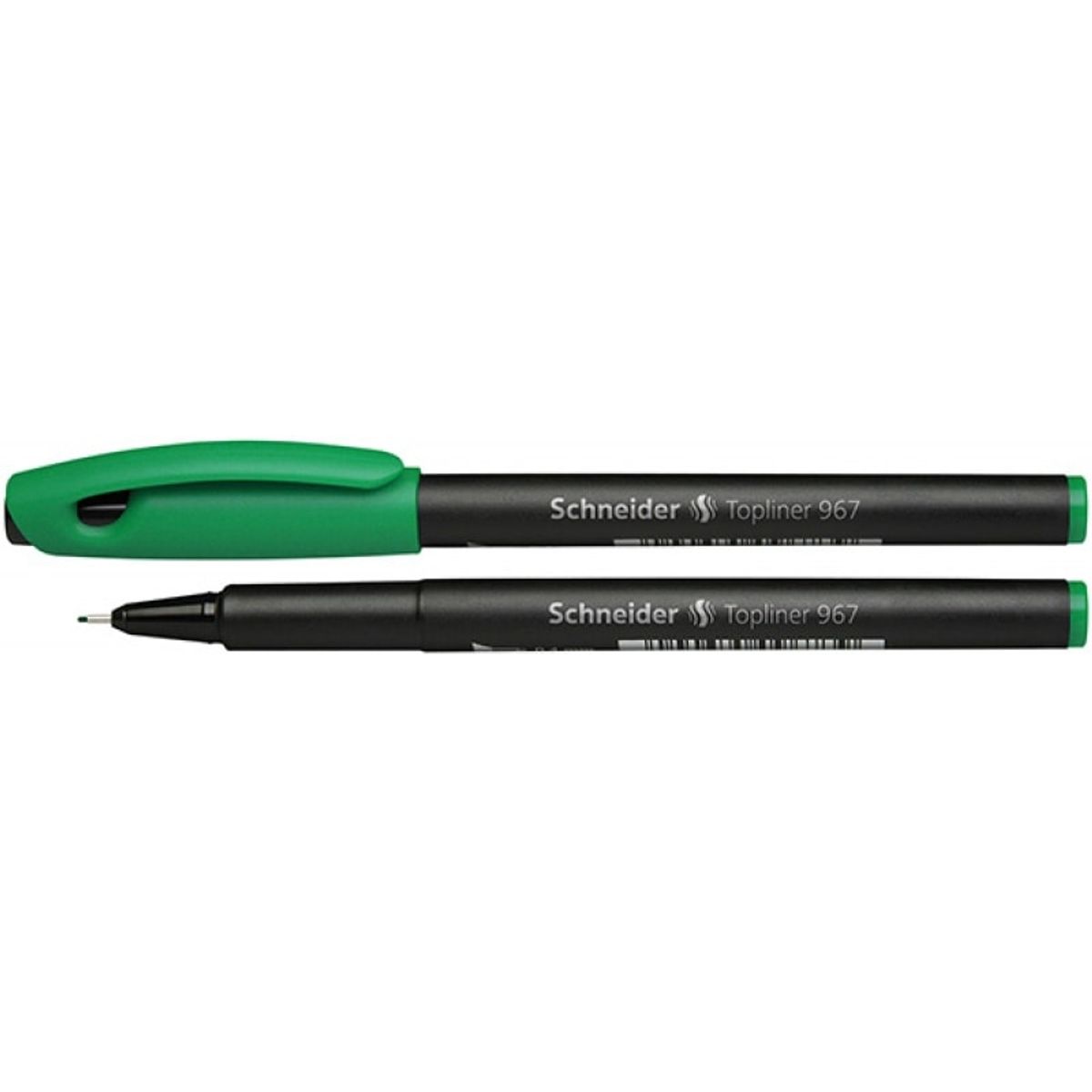 Fineliner SCHNEIDER Topliner 967, 0,4 mm, grøn, 10 stk.