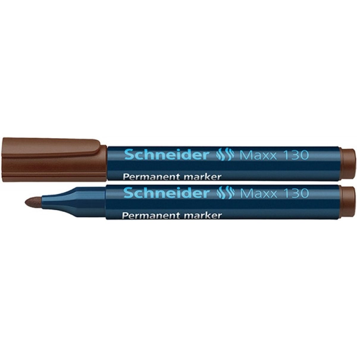 Permanent marker SCHNEIDER Maxx 130, rund, 1-3 mm, brun, 10 stk.