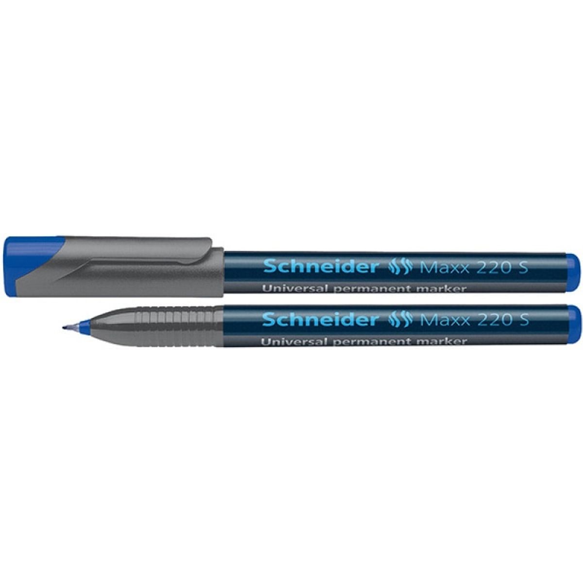 Universal permanent marker SCHNEIDER Maxx 220 S, 0,4mm, blå, 10 stk.