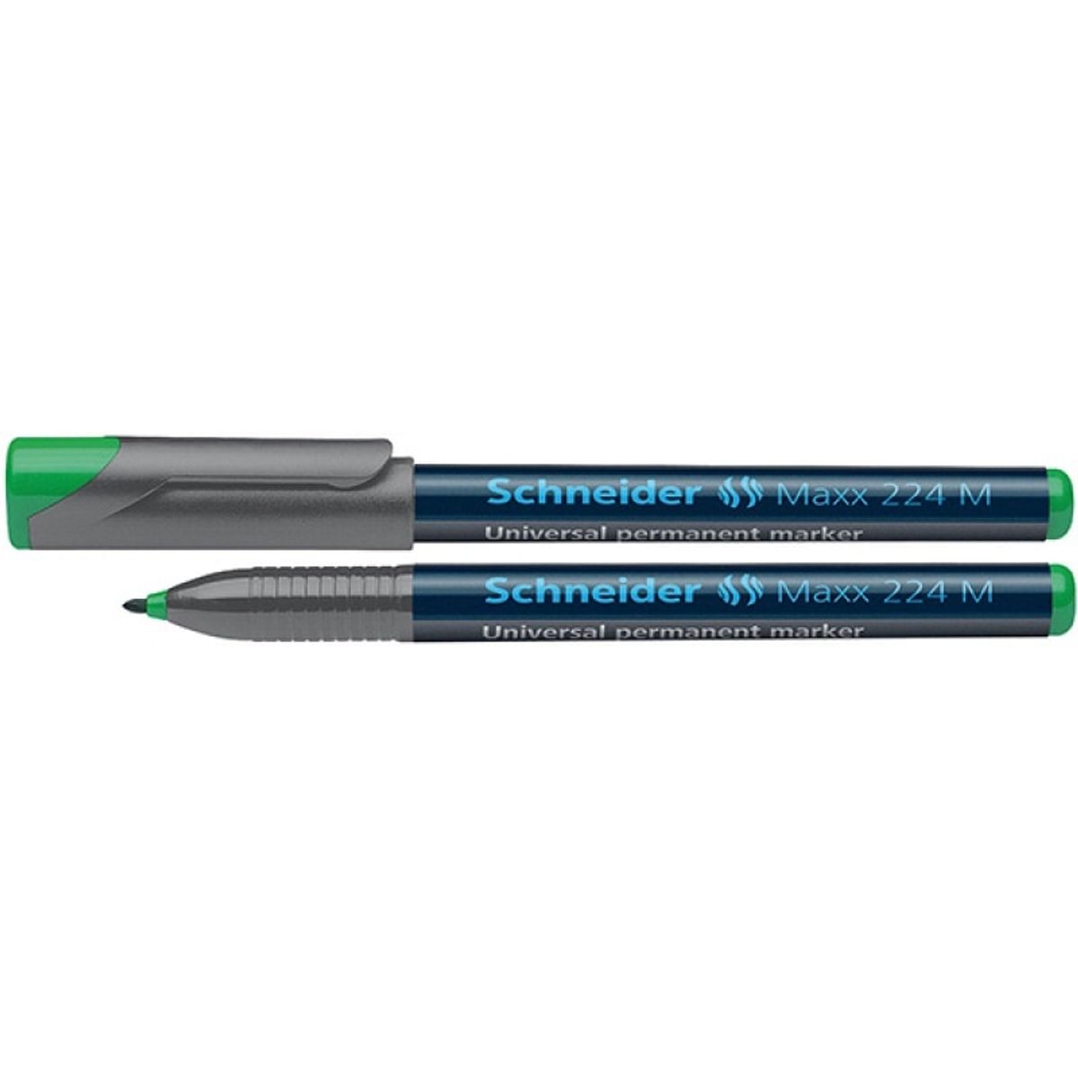 Universal permanent marker SCHNEIDER Maxx 224, M, 1,0mm, grøn, 10 stk.