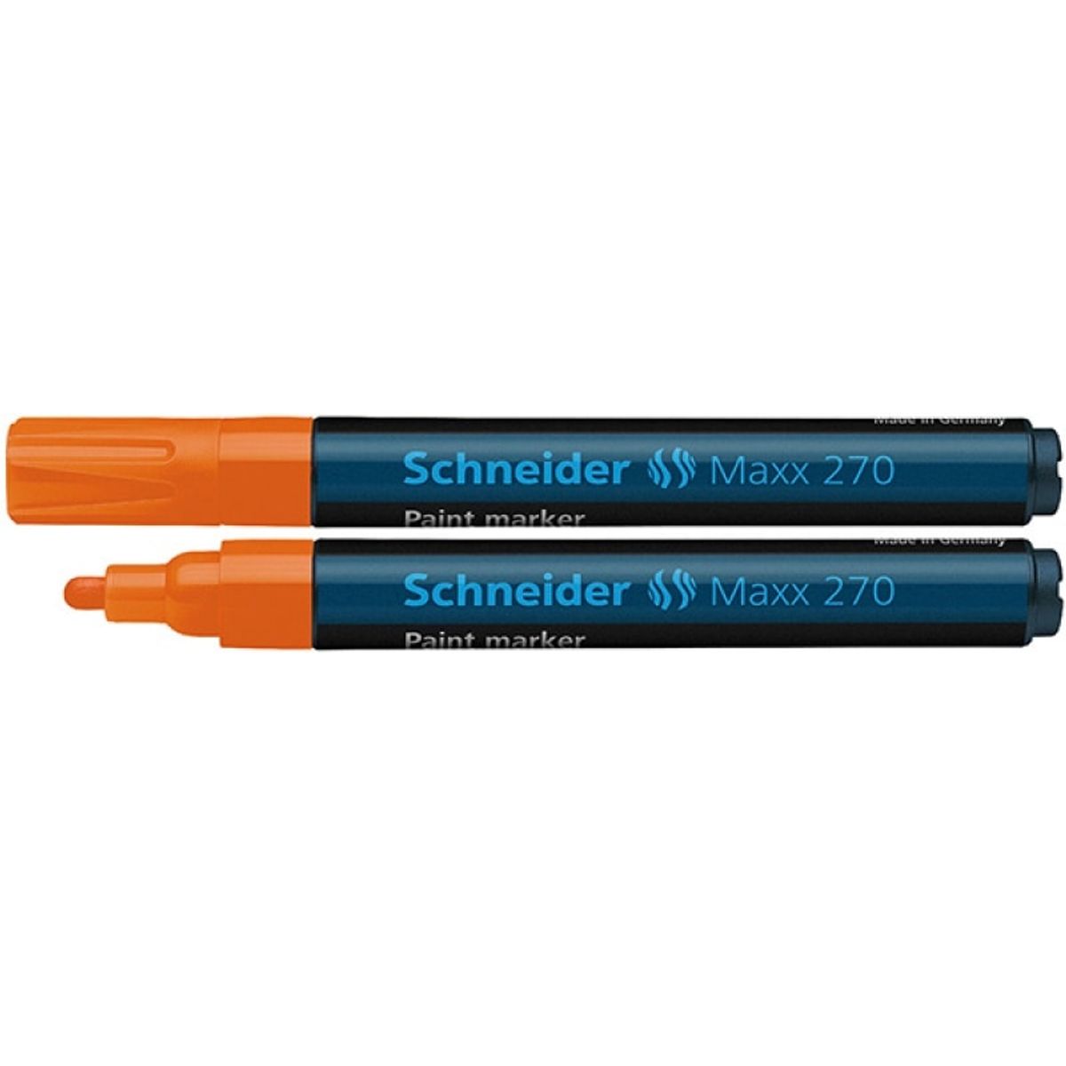 Oliemarkør SCHNEIDER Maxx 270, rund, 1-3mm, orange,.