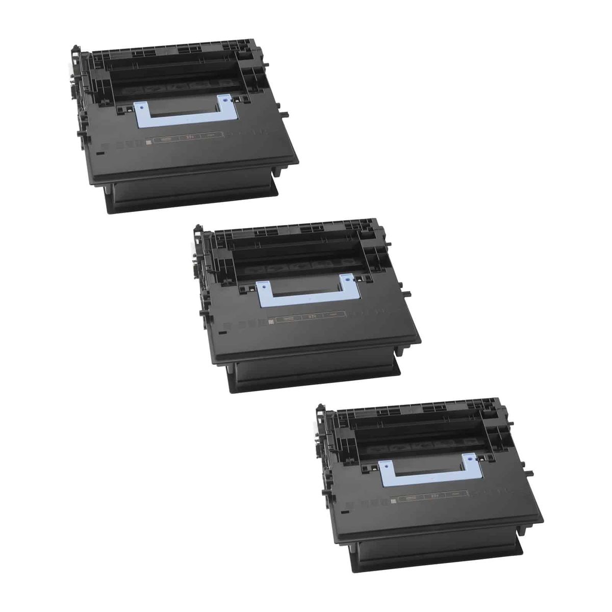 Rabat sæt! 3 stk. HP 37Y sort toner 123.000 sider i alt - Kompatibel - CF237Y