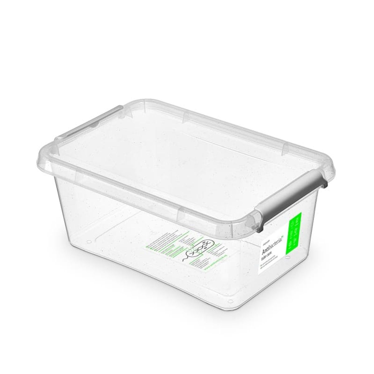 Antibakteriel beholder ORPLAST NanoBox 4,5l transparent.