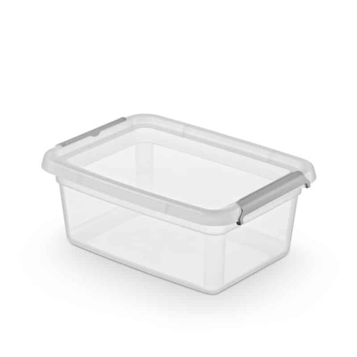 Opbevaringsbeholder transparent 12,5L plast BPA-fri.