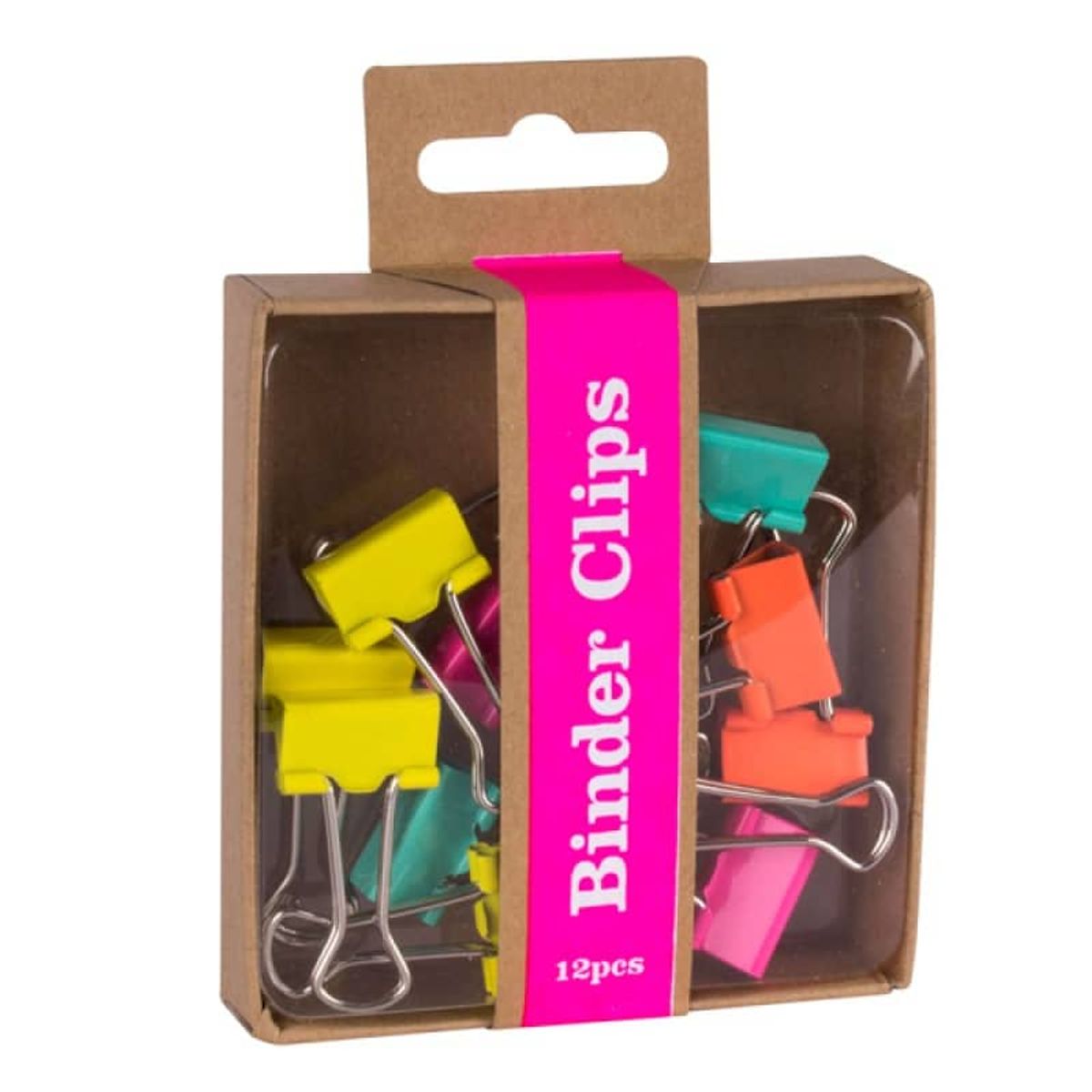 Binder Clips Fluor Collection Mix Farver.